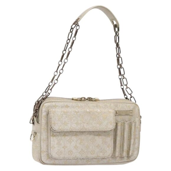 LOUIS VUITTON Monogram Shine McKenna Shoulder Bag Gold M92363 LV Auth 141900 - Picture 2 of 16